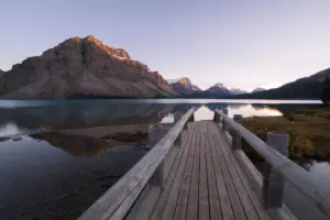Beautiful mountain and lake picture
