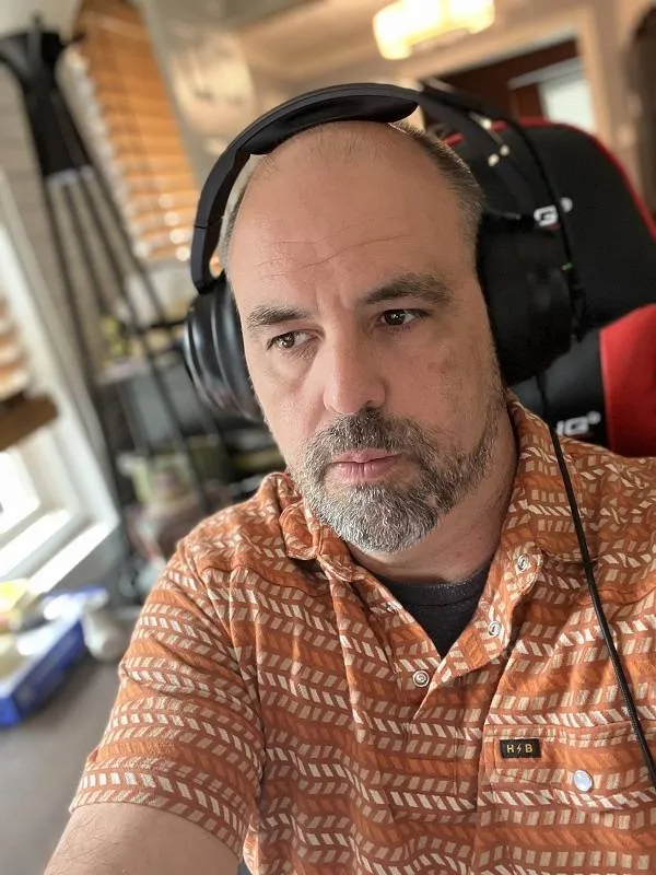 Jay Smith working at his computer